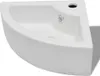 A white corner sink is shown from a slightly elevated angle against a white background. Náhľad obrázku produktu
