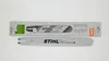 A new STIHL chainsaw guide bar is shown in its packaging and also displayed separately. Voir les images du produit