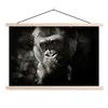 MuchoWow® Textilposter Tierprofil Gorilla in schwarz und Produktbild-Vorschau 1