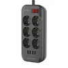 LDNIO SE6403 Vcensobn zsuvka s 6 zsuvkami, 4x USB, svteln Náhled obrázku produktu 3