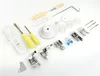 A collection of sewing machine accessories laid out on a white background. Produktbild-Vorschau