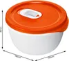 Récipient pour micro-ondes "Clever" 0,8 l blanc/rouge 16 x Voir les images du produit 4