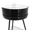 Carrello barbecue con ruote e griglia regolabile - 68 x 42 Anteprima dell’immagine prodotto 3