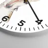 Wanduhr - Rund - Glasuhr - Damhirschkuh Grafiken Kinder - Produktbild-Vorschau 5