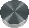 A top-down view of a brushed metal circular knob or cap. Anteprima dell’immagine prodotto