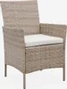 sweeek - Gartenset aus Polyrattan, 4 Plätze Moltès - Natur Produktbild-Vorschau 3