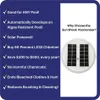 A product marketing image with a list of benefits and a picture of the product. Produktbild-Vorschau