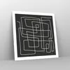 Poster - Poster ohne Rahmen - Schwarzweiß Labyrinth Linie - Produktbild-Vorschau 7