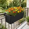 Relaxdays Balkonkasten, Selbstbewässerung, HBT: 19x50x19 Produktbild-Vorschau 2