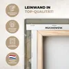 MuchoWow® - Leinwandbilder - Blumen - Weiß - Natur - Grau - Produktbild-Vorschau 3