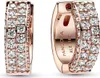 Pandora Creolen 282622C01 14 Karat rosevergoldet Pavé Produktbild-Vorschau 1