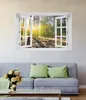 Wallario Poster mit Fenster-Illusion: Sonnenstrahlen tief Produktbild-Vorschau 2