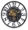 IvoQ Industrielle Wanduhr mit beweglichen Zahnrädern – Produktbild-Vorschau 1