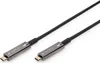 A black USB-C cable with metal connectors labeled 'SOURCE' and 'DISPLAY'. Náhled obrázku produktu