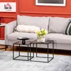 HOMCOM Couchtisch Quadratisch 2er Set 40x40x40cm & Produktbild-Vorschau 2