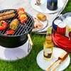 Faltbarer BBQ Grill mit Kühltasche - Ø 28cm Holzkohlegrill Produktbild-Vorschau 2