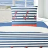 Traumschlaf Seersucker Bettwäsche Anker blau 135x200 cm + Produktbild-Vorschau 2