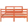 Massivholzbett ohne Matratze Wachsbraun 120x190 cm Produktbild-Vorschau 4