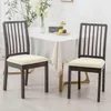 Jacquard-Sitzbezug für Stuhl in Creme (Beige) – Formstabil Produktbild-Vorschau 5