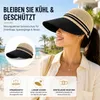 Verstellbarer 55–60 cm Damen Sonnenhut, Atmungsaktiver Produktbild-Vorschau 4