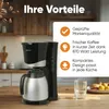 CLATRONIC 263991 KA 3327 Kaffeemaschine schwarz, 8-10 Náhľad obrázku produktu 7