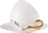 Set aus 6 Tassen mit Untertasse in Box ecru gestreift gold Produktbild-Vorschau 7