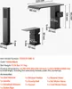 Product dimensions and accessories for a matte black faucet set. Náhled obrázku produktu