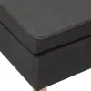 vidaXL Hocker mit Holzbeinen Dunkelgrau Stoff Produktbild-Vorschau 13