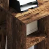 vidaXL Stůl z kouřového dubu 90 x 48 x 101,5 cm materiál na Náhled obrázku produktu 4