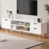 Komoda biela do obývačky s policami elegantný módny moderný Náhľad obrázku produktu 17