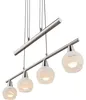 Globo Lighting Hängeleuchte Metall Nickel matt, 4x E14 LED Produktbild-Vorschau 19
