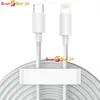 A white USB-C to Lightning charging cable is coiled and displayed against a white background. Produktbild-Vorschau