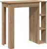 vidaXL Barový stůl s policí Artisan dub 102x50x103,5 cm Náhled obrázku produktu 6