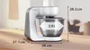 Bosch Serie 4 MUM58200, 3,9 L, Biela, 1,1 m, 2,7 L, 800 g, Náhľad obrázku produktu 2