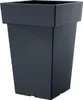 Květináč vysoký LOFLY SQUARE 23,4 cm - barva: antracit Voir les images du produit 1