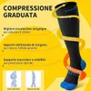 CAMBIVO Calze Compressione Graduata Donna Uomo 2 Paia, Anteprima dell’immagine prodotto 2