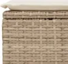 vidaXL Gartenhocker mit Kissen Beige 55x55x37 cm Poly Produktbild-Vorschau 7