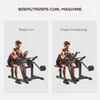 SPORTNOW : Machine à flexion des biceps/triceps avec siège Voir les images du produit 4