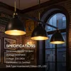 Tribesigns Vintage Pendelleuchte mit 3 Lampen, industrielle Produktbild-Vorschau 2
