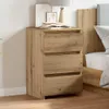 vidaXL Table de nuit Artisan-Chêne 40x35x62,5 cm Bois Voir les images du produit 3