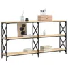 vidaXL Stolik konsola dąb sonoma 156x28x80,5 cm materiał Podgląd zdjęcia produktu 3