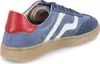 A side view of a blue sneaker with red accents. Náhľad obrázku produktu