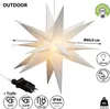 LED Stern, SMD, faltbar, weiß, OUTDOOR, groß, ca. 60cmD Produktbild-Vorschau 2