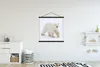 MuchoWow® Textilposter Eisbär - Schnee - Weiß 90x90 cm mit Produktbild-Vorschau 2