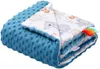 Balloon Friends & Denim Minky Neugeborene Decke 55x75cm Produktbild-Vorschau 3