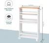 carrello a nicchia per cucina eluno, carrello per cucina, Anteprima dell’immagine prodotto 7