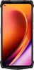 A front view of a black smartphone with a colorful wallpaper displayed on its screen. Podgląd zdjęcia produktu