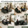 Sofa Cordsofa 2-Sitzer mit Bettfunktion, modernes Produktbild-Vorschau 8