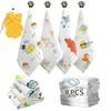 8pcs Baby Musselin Waschlappen, Baby Badetš¹cher/Weiche Produktbild-Vorschau 1