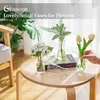 Glasseam Kleine Vasen für Tischdeko, Deko Vase Glas Klar Produktbild-Vorschau 5